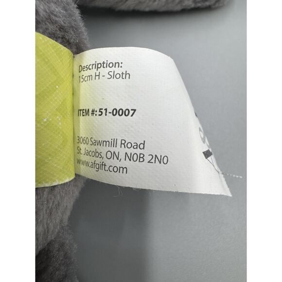 My Zoo Clinic Sloth Plush Stuffed Animal Care Center Kids Toy Small 7” - Picture 5 of 7